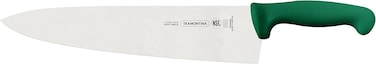 Tramontina Since 1911, Made In Brazil Professional 12 Inches Meat Knife With Stainless Steel Blade And Green Polypropylene Handle With Antimicrobial Protection
