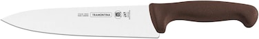 Tramontina Since 1911, Made In Brazil Professional 10 Inches Meat Knife With Stainless Steel Blade And Brown Polypropylene Handle With Antimicrobial Protection