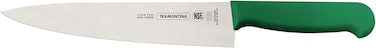 Tramontina Professional 8 Inches Meat Knife With Stainless Steel Blade And Green Polypropylene Handle With Antimicrobial Protection