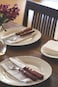 Tramontina Since 1911, Made In Brazil Jumbo 5 Inches Steak Knife With Stainless Steel Blade And Brown Dishwasher Safe Polywood Handle