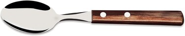 Tramontina Since 1911, Made In Brazil Stainless Steel Tea Spoon With Treated Brown Polywood Handle