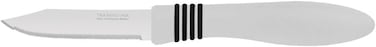 Tramontina Since 1911, Made In Brazil Cor&amp;Cor 2 Pieces Paring Knife Set With Stainless Steel Blade And White Polypropylene Handle