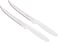 Tramontina Since 1911, Made In Brazil Ipanema 2 Pieces Steak Knife Set With Micro Serrated Edge Stainless Steel Blades And White Polypropylene Handles