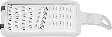 Tramontina Since 1911, Made In Brazil - Utilita Universal Grater With Stainless Steel Blade And Abs Handle With White Rubber Holder
