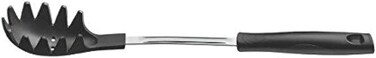Tramontina Since 1911, Made In Brazil Easy Black Nylon Pasta Server With Stainless Steel Shank And Black Polypropylene Handle