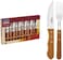 Tramontina Dynamic Barbecue 12-Pieces Set With Stainless Steel Blades And Natural Wooden Handles