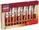 Tramontina Dynamic Barbecue 12-Pieces Set With Stainless Steel Blades And Natural Wooden Handles