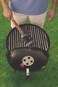 Tramontina Since 1911, Made In Brazil Tcp 450L Charcoal Grill With Enameled Steel Lid With Thermometer, Stainless Steel Grate And Utensils