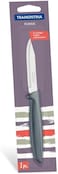 Tramontina Since 1911, Made In Brazil Plenus 3 Inches Vegetable And Fruit Knife With Stainless Steel Blade And Gray Polypropylene Handle