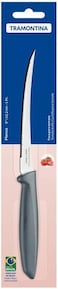Tramontina Since 1911, Made In Brazil Plenus 5 Inches Tomato Knife With Stainless Steel Blade And Gray Polypropylene Handle