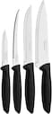 Tramontina 23498029 Plenus Knive 4-Piece Set, Black - 23498029