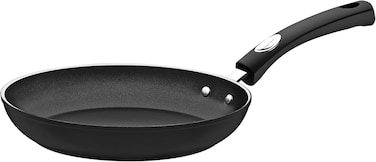مقلاة ترامونتينا موناكو من الألومنيوم مع طلاء ستارفلون الفاخر غير اللاصق الداخلي والخارجي باللون الأسود 20 سم 1 لتر