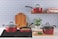 Tramontina Since 1911, Made In Brazil Monaco Induction 7 Pieces Aluminum Cookware Set With Interior Starflon Premium Pfoa Free Nonstick Coating And Exterior Red Silicon Coating