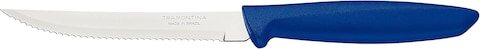 Tramontina Plenus 6 Pieces Steak And Fruit Knife Set With Stainless Steel Blades And Blue Polypropylene Handles