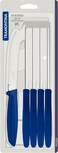 Tramontina Since 1911, Made In Brazil Plenus 6 Pieces Steak And Fruit Knife Set With Stainless Steel Blades And Blue Polypropylene Handles