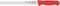 Tramontina Professional 10 Inches Serrated Slicer Knife For Cold Cuts With Stainless Steel Blade And Red Polypropylene Handle With Antimicrobial Protection