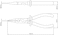 Tramontina Pliers Nozzle Half Cane 6'' 1000V Yellow
