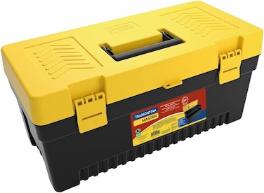 Tramontina Since 1911, Made In Brazil Master 20" Plastic Tool Box With Plastic Tray Removable