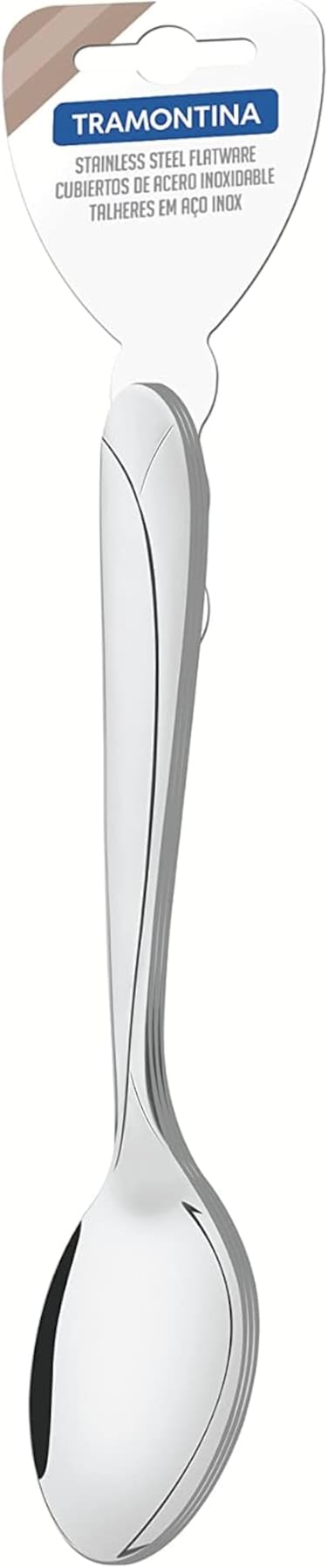 Tramontina Since 1911, Made In Brazil Aurora 3 Pieces Stainless Steel Dessert Spoon Set