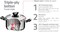 Tramontina Solar Bakelite 20cm 2.9L Stainless Steel Saucepan With Tri-Ply Bottom