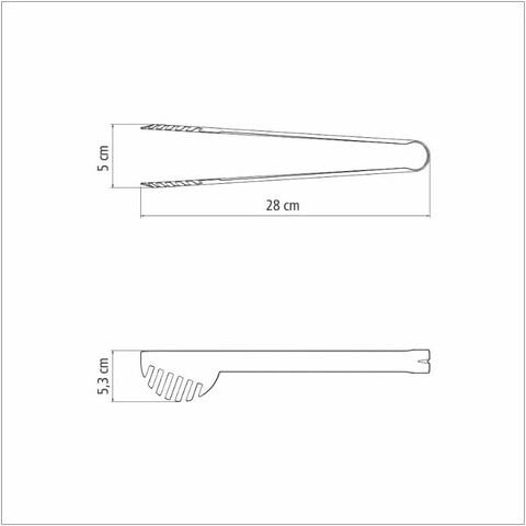 Tramontina Utility universal Stainless Steel pasta tongs With long handle
