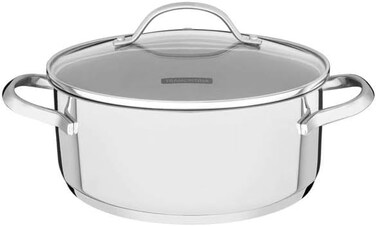Tramontina Since 1911, Made In Brazil Una 16Cm 1.4L Stainless Steel Shallow Casserole With Tri-Ply Bottom