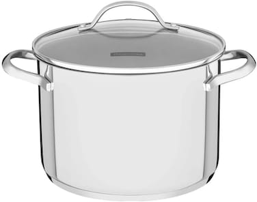 Tramontina Since 1911, Made In Brazil Una 20Cm 4.6L Stainless Steel Stock Pot With Tri-Ply Bottom