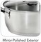 Tramontina Solar Silicon 30cm 8.9L Stainless Steel Shallow Casserole With Tri-Ply Bottom