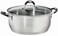 Tramontina Solar Silicon 30cm 8.9L Stainless Steel Shallow Casserole With Tri-Ply Bottom