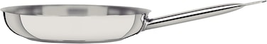 Tramontina Professional Shallow Stainless Steel Frying Pan With Tri-Ply Base And Handle, 26cm And 2.2 L, Brazil 62633260
