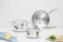 Tramontina Grano Stainless Steel Cookware Set with Triple Body, 5 Pieces Compatible with all stovetops, including gas, electric, induction, and ceramic 65140136