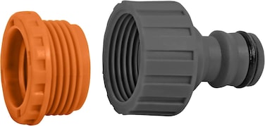 Tramontina Since 1911, Made In Brazil Plastic Female Garden Adapter With 3/4-Inch Thread And 1/2-Inch Reducer For Faucets