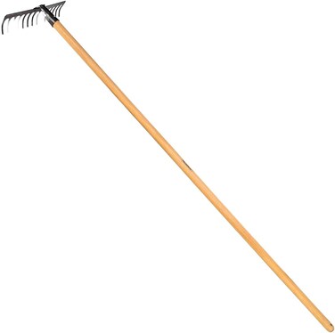 Tramontina Since 1911, Made In Brazil 14 Teeth Light Curved Rake With 145Cm Wood Handle