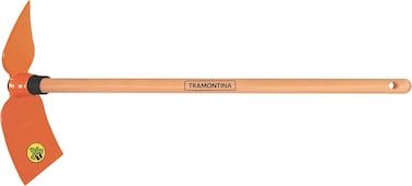 Tramontina Since 1911, Made In Brazil One-Prong Weeding Hoe With 60Cm Wood Handle