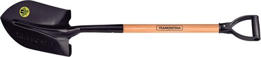 Tramontina Since 1911, Made In Brazil American Round Mouth Shovel With 71Cm Wood Handle