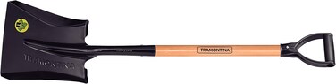 Tramontina Since 1911, Made In Brazil Square Mouth Shovel With 71Cm Wood Handle