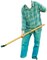 Tramontina 4 Teeth Straight Welded Fork With 71cm Wood Handle