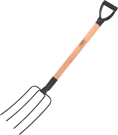 Tramontina Since 1911, Made In Brazil 4 Teeth Straight Welded Fork With 71Cm Wood Handle