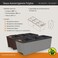 Tramontina Since 1911, Made In Brazil 10.5L Brown Polypropylene Triple Self-Watering Planter