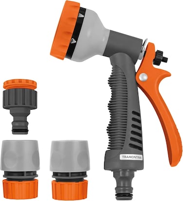Tramontina Since 1911, Made In Brazil 4-Pieces Irrigation Set With Quick Connectors And Water Spray Gun