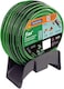Tramontina Green Flex Garden Hose With Black PVC Stripe, 4 Layers, 15m With Quick Coupling, Threaded Coupling, Water Spray Gun And Support, 79326615