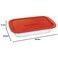 MARINEX Large Rectangular Glass Roaster with Plastic Lid 2.9L - Durable Heat-Resistant Bakeware Dish Transparent Oven-Safe Glass Roasting&amp;Baking Tray with Airtight Plastic Lid for Storage