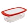 MARINEX Glass Rectangular Loaf Dish with Plastic Lid 1.5L &ndash; Durable Heat-Resistant Bakeware, Transparent