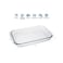 MARINEX Large Rectangular Glass Roaster 2.9L &ndash; Durable Heat-Resistant Glass Bakeware Dish Transparent Oven-Safe Roasting