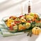 MARINEX Large Rectangular Glass Roaster 2.9L &ndash; Durable Heat-Resistant Glass Bakeware Dish Transparent Oven-Safe Roasting