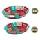 MARINEX Glass 2-Piece Oval Roaster Set (2.4L + 3.2L) Heat-Resistant Borosilicate Bakeware Dishes Transparent Oven