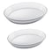 MARINEX Glass 2-Piece Oval Roaster Set (2.4L + 3.2L) Heat-Resistant Borosilicate Bakeware Dishes Transparent Oven