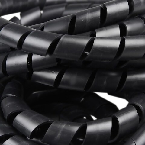 Tramontina 3/4&quot; 5m Black Spiral Wire Wrap Tube