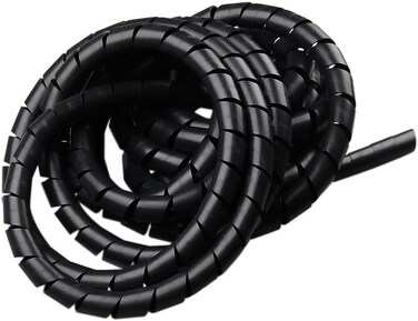 Tramontina Since 1911, Made In Brazil 3/4" 5M Black Spiral Wire Wrap Tube
