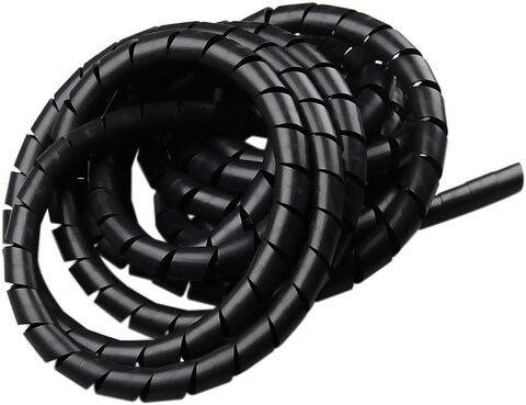 Tramontina 3/4&quot; 5m Black Spiral Wire Wrap Tube